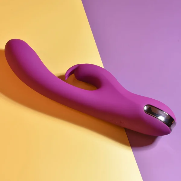 Playboy Thumper Rechargeable Tapping Silicone Dual Stimulation Vibrator Wild Star — image 3 of 16