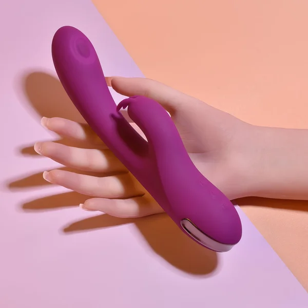 Playboy Thumper Rechargeable Tapping Silicone Dual Stimulation Vibrator Wild Star — image 2 of 16