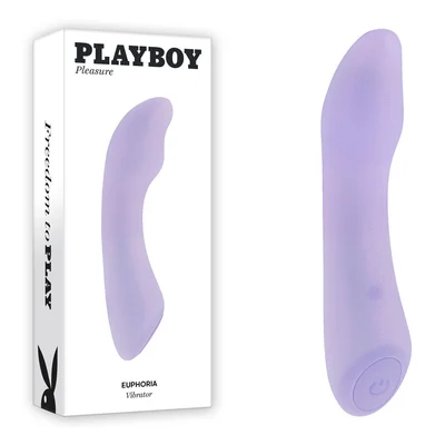 Playboy Euphoria Rechargeable Silicone G spot Vibrator Opal