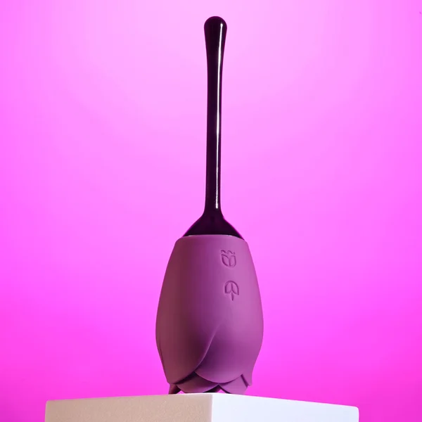 Playboy Petal Rechargeable Silicone Tongue Flicking Vibrator Wild Aster