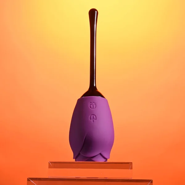 Playboy Petal Rechargeable Silicone Tongue Flicking Vibrator Wild Aster