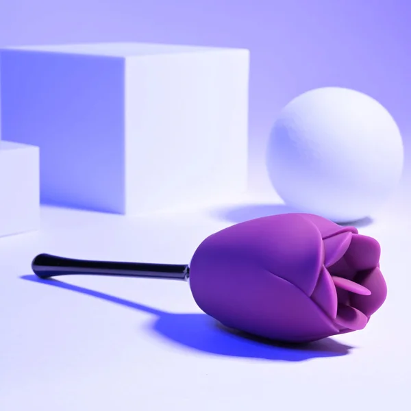 Playboy Petal Rechargeable Silicone Tongue Flicking Vibrator Wild Aster