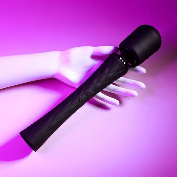 Playboy Royal Rechargeable Silicone Wand Vibrator Black — image 5 of 7