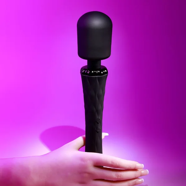 Playboy Royal Rechargeable Silicone Wand Vibrator Black — image 4 of 7