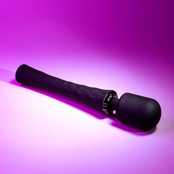 Playboy Royal Rechargeable Silicone Wand Vibrator Black — image 2 of 7