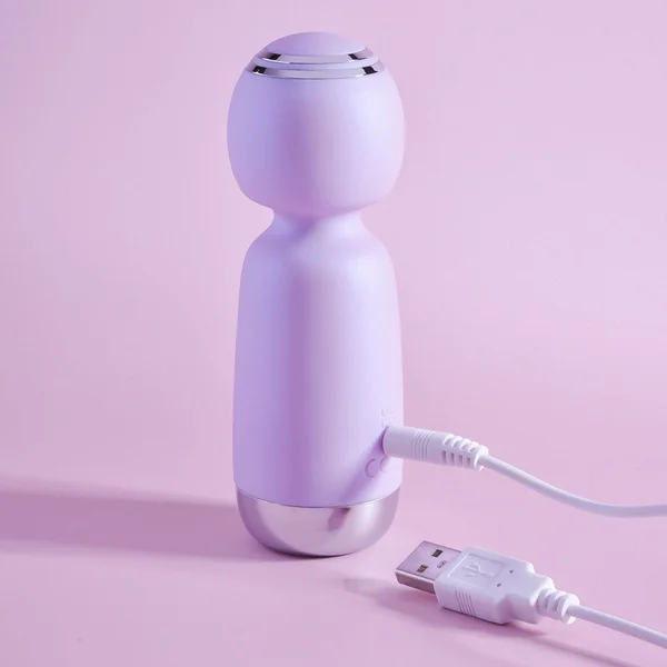 Playboy Royal Mini Rechargeable Silicone Wand Vibrator Opal — image 9 of 9