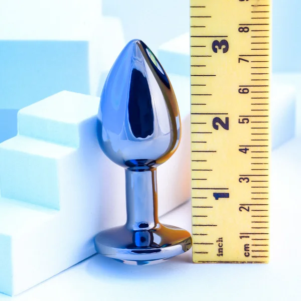 Playboy Tux Small Metal Anal Plug Hematite — image 8 of 8