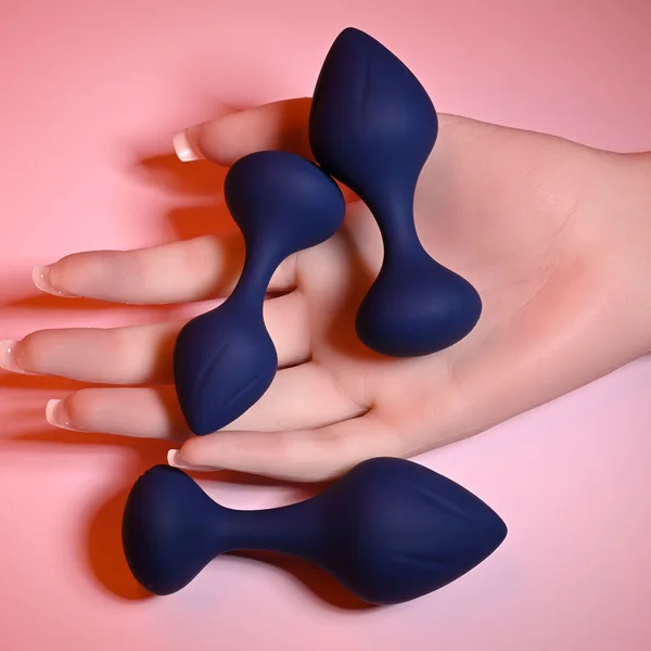 Playboy Tail Trainer 3-piece Silicone Anal Training Kit Navy — image 5 of 7