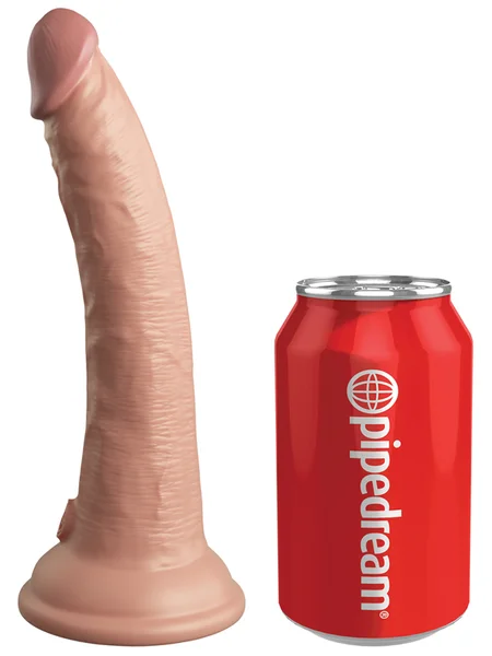 King Cock Elite 7 In. Vibrating Silicone Dual Density Cock With Remote Light — image 4 of 4