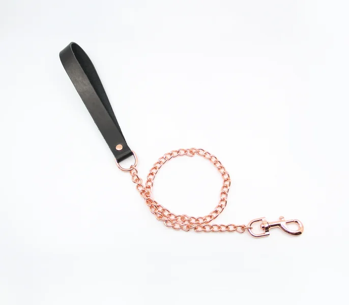 LEA048 Leather & Chain Lead — image 9 of 10