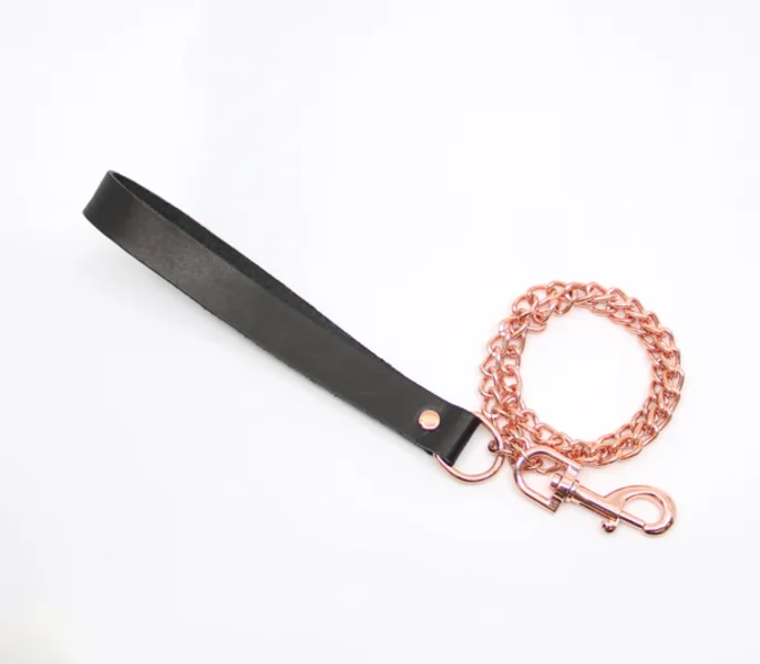 LEA048 Leather & Chain Lead — image 10 of 10