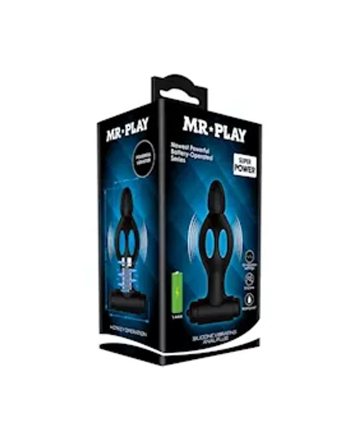 Mr. Play Vibrating Collapsible Anal Plug - 4.6 Inch - 4.6 Inch — image 9 of 14