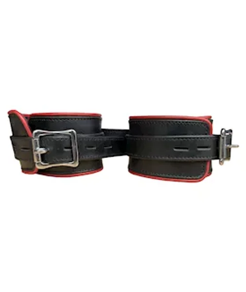Bound X Wide Leather Cuff And Collar Set — image 8 of 10
