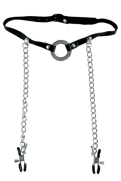 Pipedream Fetish Fantasy Series Limited Edition O Ring Gag & Nipple Clamps — image 3 of 3