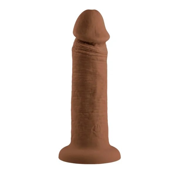 6 Inch Girthy Vibrating Dong - Dark — image 8 of 13