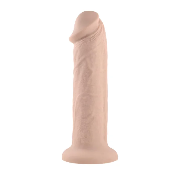 7 Inch Girthy Vibrating Dong - Light — image 11 of 13