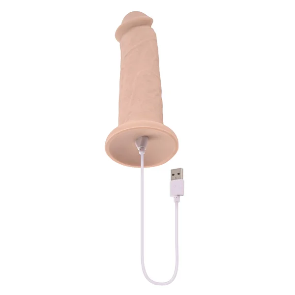 7 Inch Girthy Vibrating Dong - Light — image 13 of 13