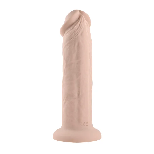 7 Inch Girthy Vibrating Dong - Light — image 8 of 13