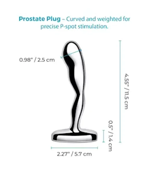 B-Vibe Stainless Steel Prostate Plug — image 22 of 22