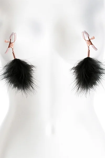 nsnovelties Bound Adjustable Nipple Clamps with Feathers — image 12 of 12