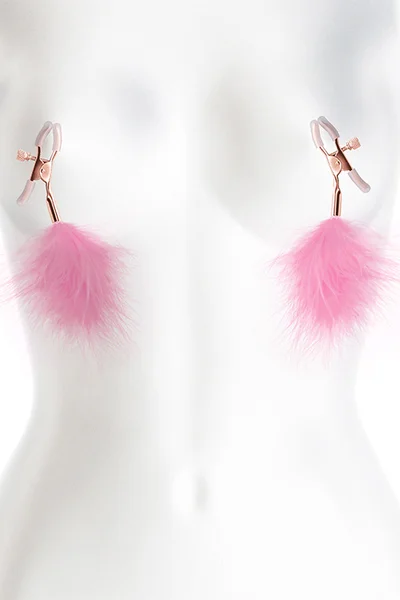 nsnovelties Bound Adjustable Nipple Clamps with Feathers — image 10 of 12