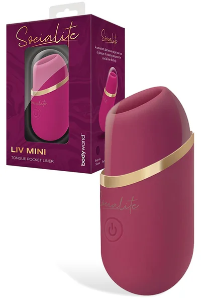 Bodywand Liv Mini Pocket Licker 3.3" Clitoral Stimulator with Tongue — image 4 of 6