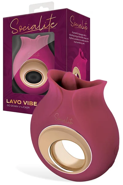 Bodywand Lavo 3.7" Clitoral Vibrator with Tongue — image 3 of 4