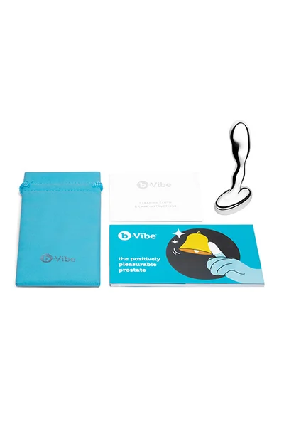 B-Vibe 4.5" Stainless Steel Prostate Plug — image 15 of 15