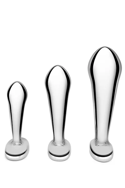 B-Vibe 3 Piece Stainless Steel P Spot Training Set — image 11 of 12
