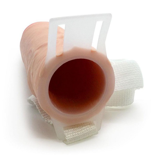 The Perfect Hollow Strap On Penis Extension 8'' Realistic Tan Cock Sheath