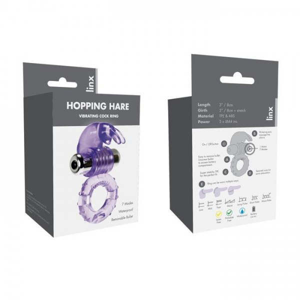 The Hopping Hare Vibrating Cock Ring