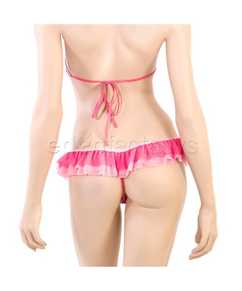 Sassy pink set with flower appliqué