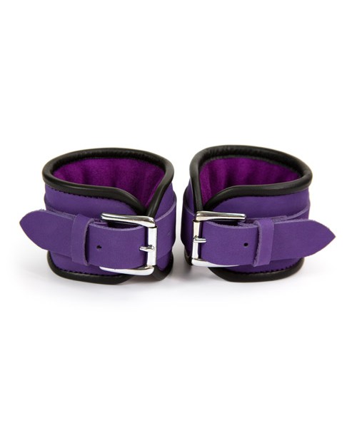 Purple hand cuffs