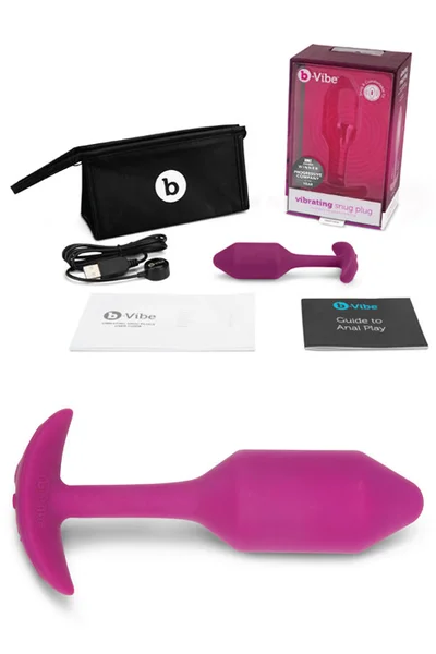 B-Vibe Weighted 4.4" Vibrating Snug Plug 2 (112g) — image 9 of 12