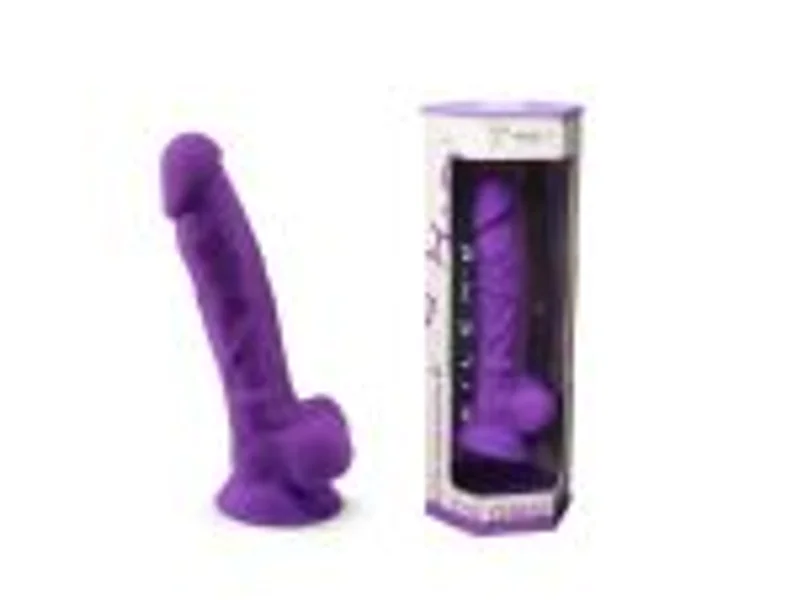 Silexd – Model 1 Thermo-Reactive Silicone 7″ Dong With Balls (Purple) — image 2 of 3