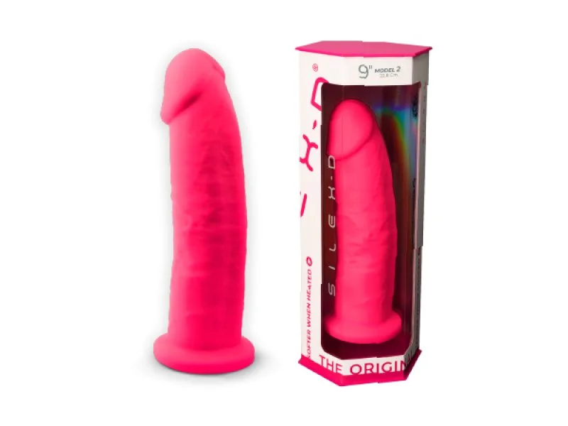 Silexd Model 2 (9") Pink High-Quality Super Soft Silicone Dildo — image 5 of 5