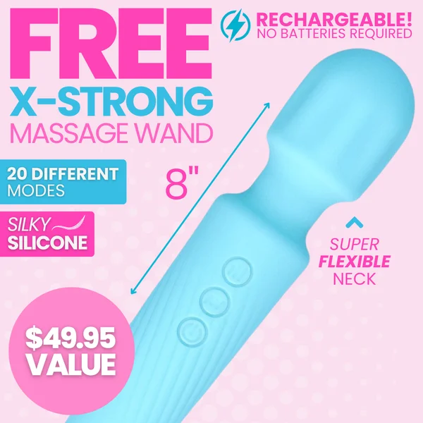High-Power Silicone Wand Vibrator (Intense Vibrations!) — image 13 of 23