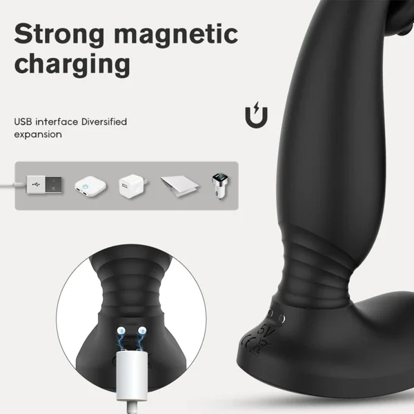 (NEW Pull 1 for MKTG) Vibrating Cock Ring + P-Spot Stimulator — image 15 of 23