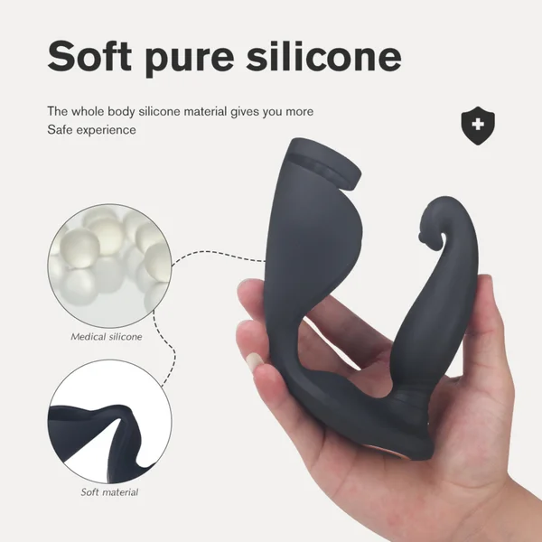 (NEW Pull 1 for MKTG) Vibrating Cock Ring + P-Spot Stimulator — image 13 of 23