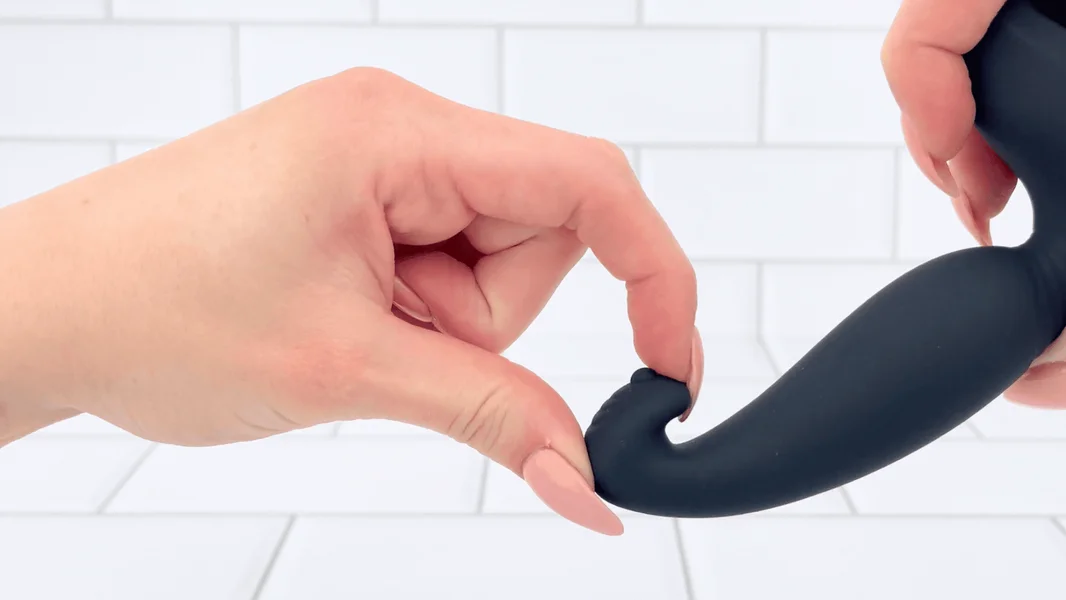 (NEW Pull 1 for MKTG) Vibrating Cock Ring + P-Spot Stimulator — image 10 of 23