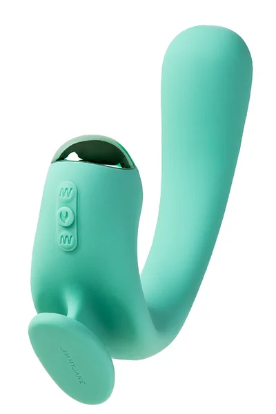 JimmyJane Reflexx Rabbit 2 Heated 7.6" Rabbit Vibrator with Finger Grip — image 8 of 10