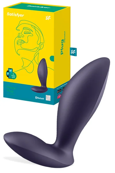 Satisfyer Power Plug 4.5" Vibrating Butt Plug with Connect App Control — image 7 of 12