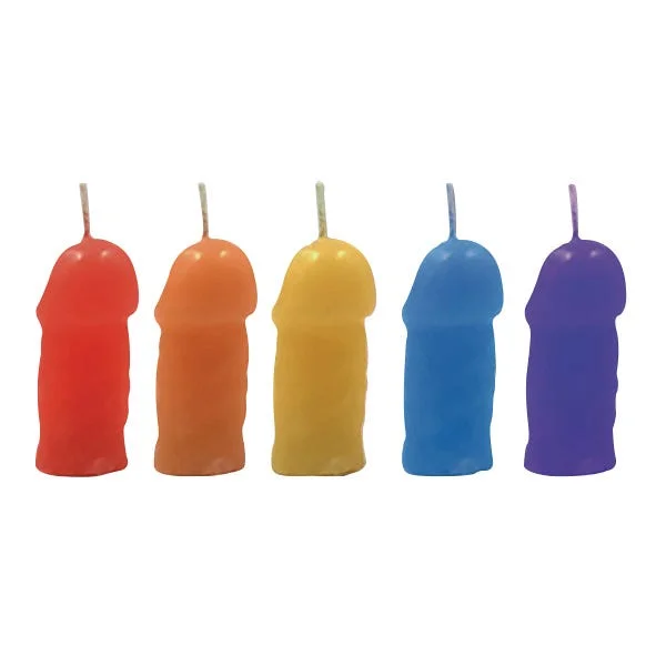 Hott Products Rainbow Pecker Party Candle 5-Pack — image 4 of 4