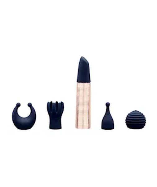 Pillow Talk Secrets Choices - 6 Piece Set Navy Blue And Rose Gold — image 14 of 17