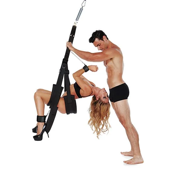 WhipSmart Fantasy Bondage Pleasure Swing with Wrist and Ankle Cuffs