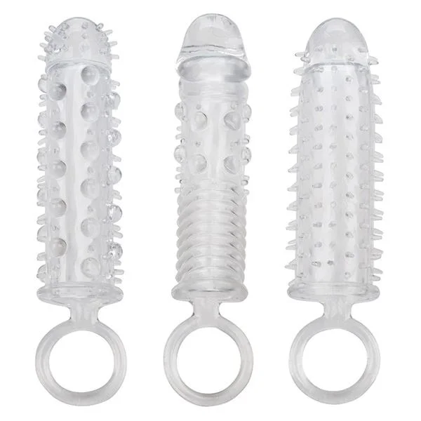 CalExotics Textured Extension Penis Sleeve Set — image 8 of 14
