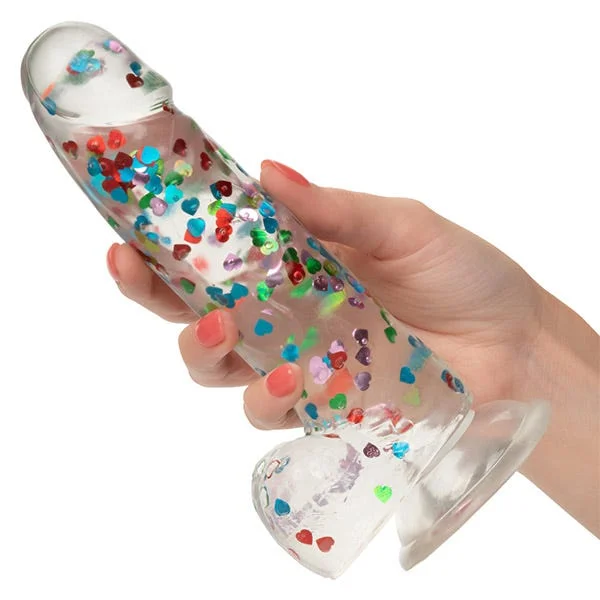 Naughty Bits Heart-Filled Suction Cup Dildo — image 13 of 14