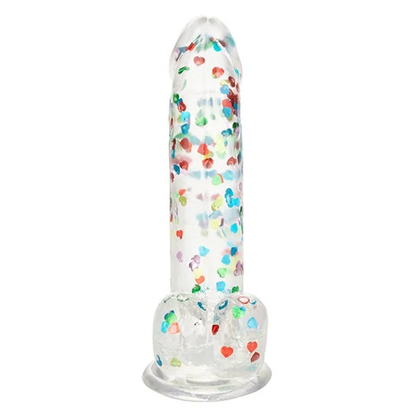 Naughty Bits Heart-Filled Suction Cup Dildo — image 10 of 14