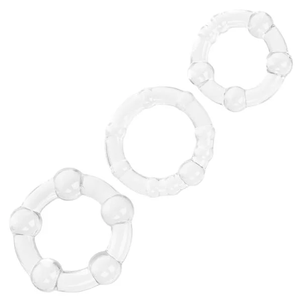 CalExotics Three-Pack Stretchy Island Cock Rings — image 6 of 10