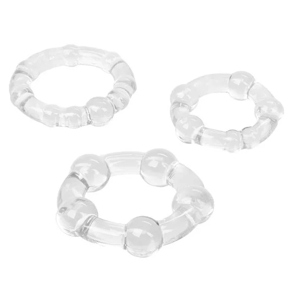 CalExotics Three-Pack Stretchy Island Cock Rings — image 10 of 10